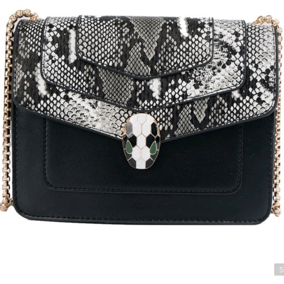 Python Snakeskin Envelope Bag - Picture 1 of 1